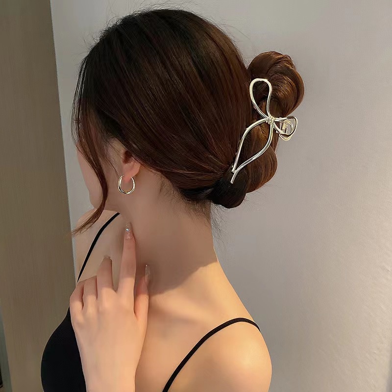 Kẹp Tóc Kim Loại Hình Bướm Thời Trang Hàn Quốc
