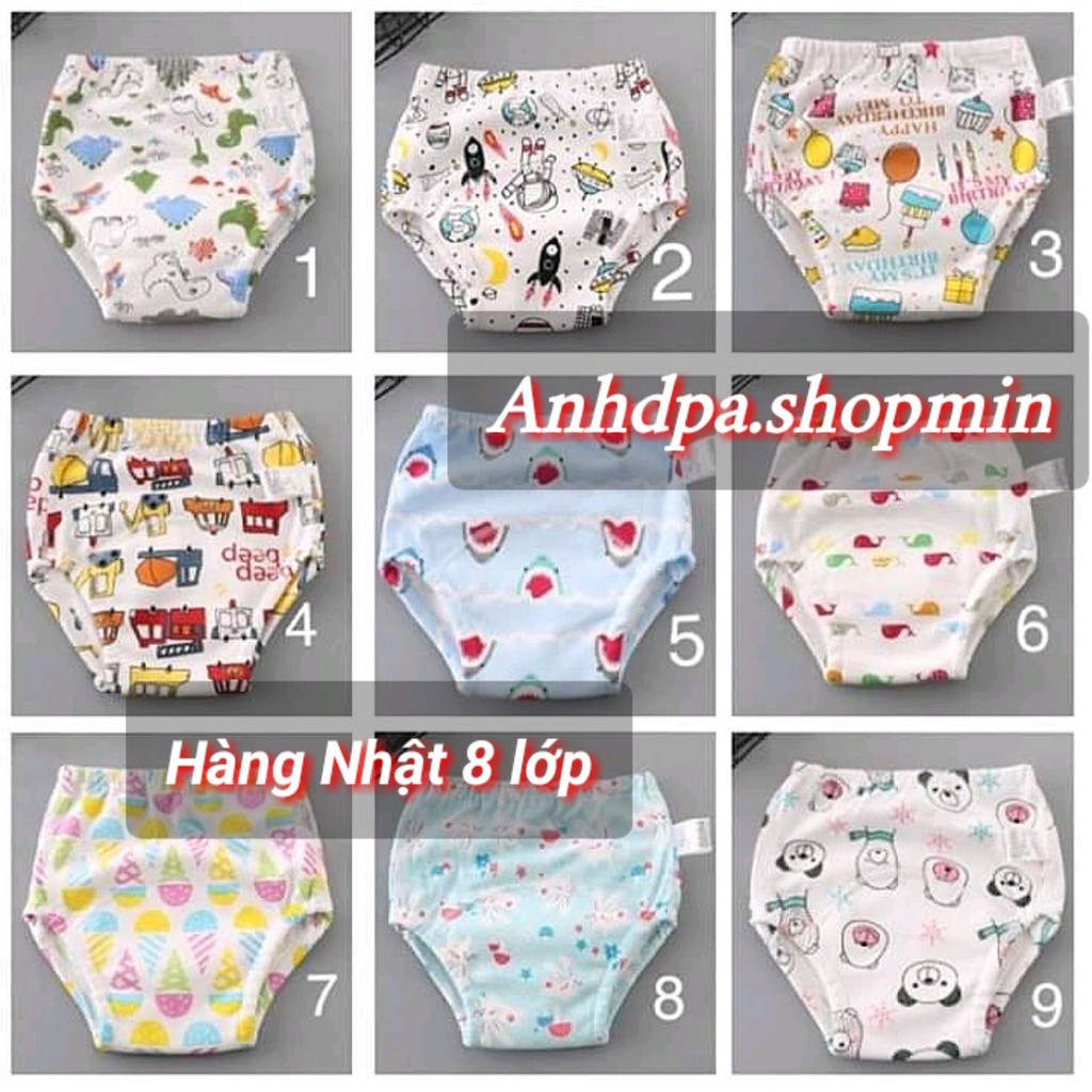 Combo 10 Tã Quần bỏ bỉm I Love 6-8 lớp hàng Nhật cho bé 6-17kg size 80,90,100,110