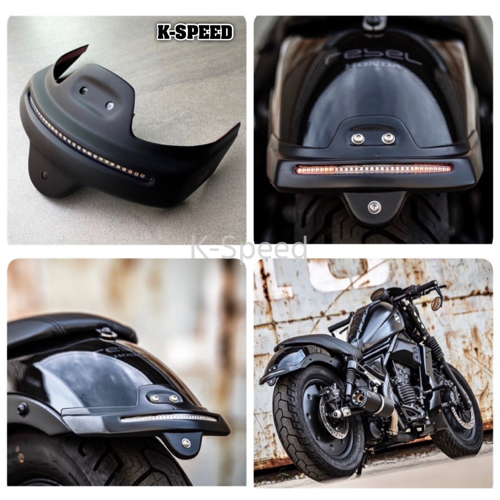 Đèn hậu tích hợp xi nhan Diablo cho Honda Rebel 300 và Rebel 500