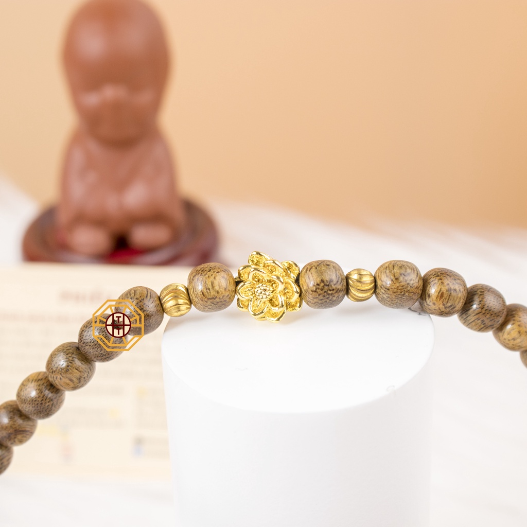 Vòng Trầm Hương Tốc [TẶNG TÚI GẤM] Có Mẫu mix Hoa Sen, Vòng tay phong thủy gỗ chuỗi tràng 108 hạt - Phong Thủy Tây Tạng