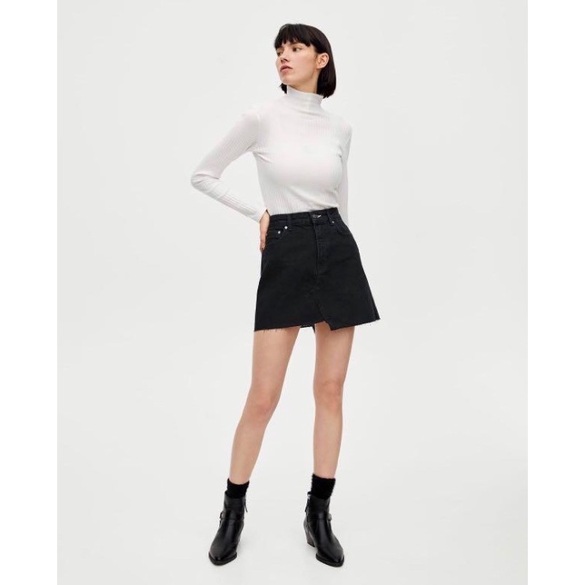 Váy Jean Vạt lệch Pull&Bear Auth