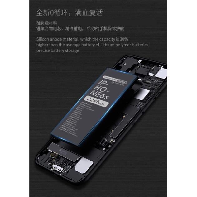 [BH 6 THÁNG]Pin iphone các đời 6/6s/7/7plus/6plus/6splus DUNG LƯỢNG CAO HÃNG REMAX