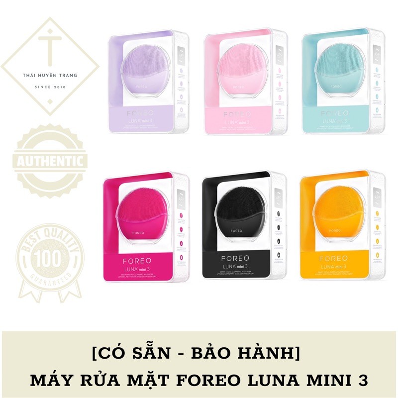 [CÓ SẴN - BẢO HÀNH] MÁY RỬA MẶT FOREO LUNA MINI 3