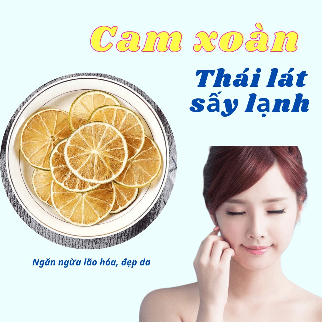 Cam xoàn thái lát sấy lạnh - Trọng lượng 500 gram - Hàng loại 1