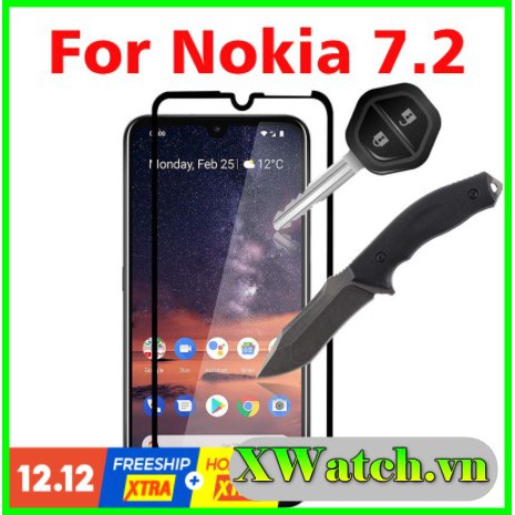 Cường lực full màn Nokia 7.2 / Nokia 6.2 full keo thế hệ mới