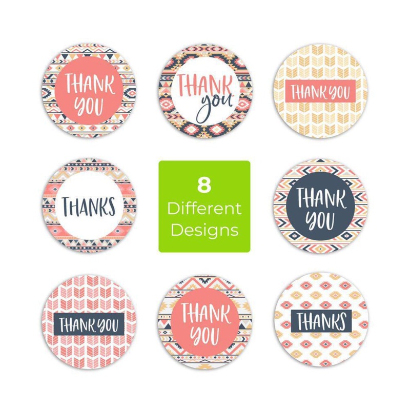 Seng Nhãn Dán Tròn In Chữ Thank You Dùng Trang Trí Gói Đồ Tráng Miệng Cho Cô Dâu / Tiệc Cưới