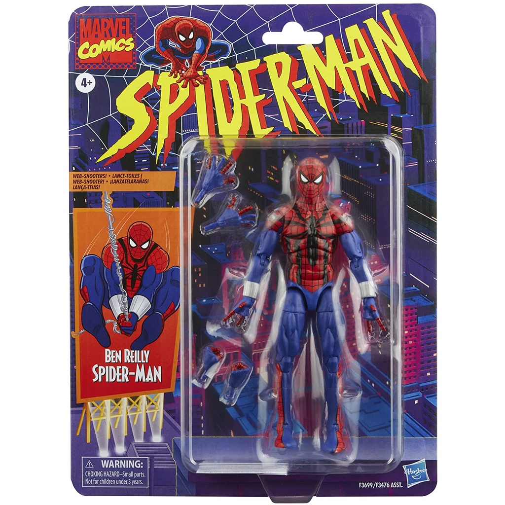 🌟Ben Reilly🌟Mô hình HasbroϟMarvel Legends Series 6-inchϟSpider Man Vintage Collection