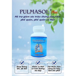Pulmasol Plus - Hỗ trợ điều trị bệnh hen suyễn và COPD, cải thiện chức năng hô hấp, giúp phổi khỏe mạnh