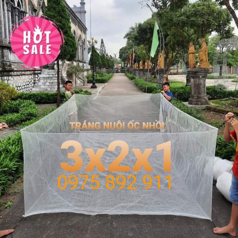 Tráng lưới nuôi ốc nhồi ,ếch , cá , chạch - gia công 2 đường chỉ