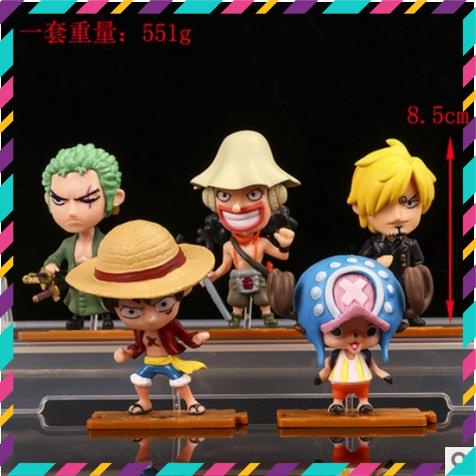 Mô Hình chibi One Piece các nhân vật ở Vương quốc Wano Luffy , Zoro , Usopp , Sanji