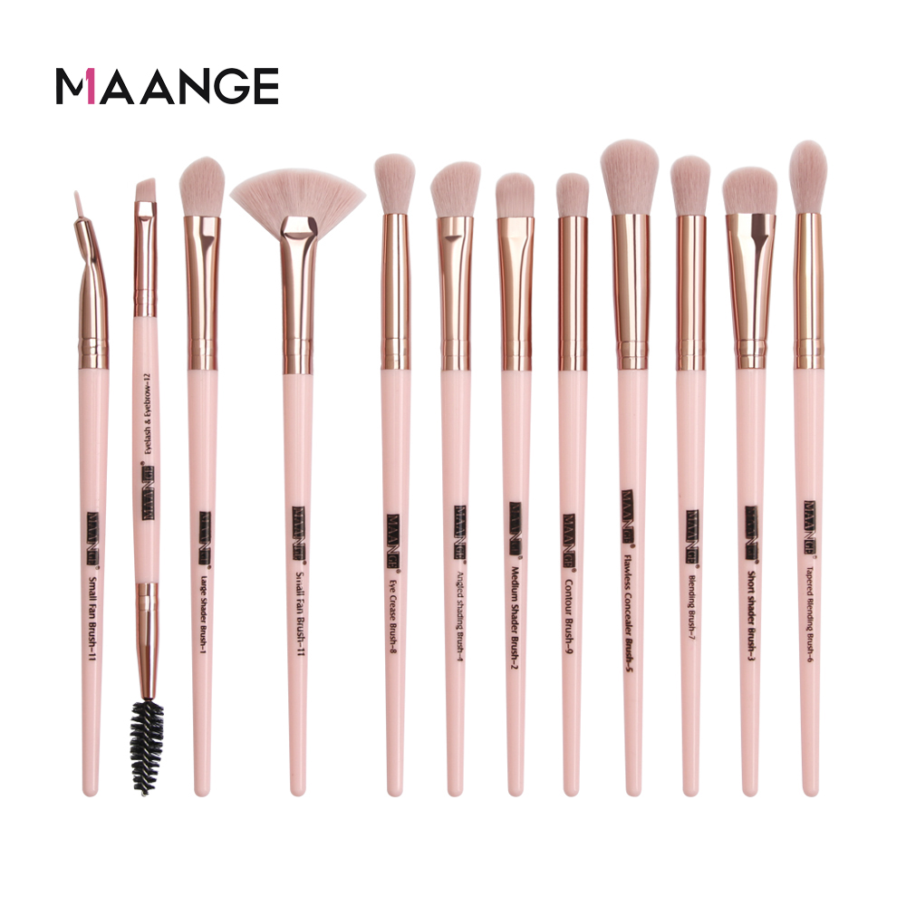 Bộ Mỹ Phẩm MAANGE Gồm 12 Cọ + Bông Phấn + Dụng Cụ Vệ Sinh Cọ + Chì Kẻ Mày + Lông Mi Giả Kèm Nhíp + Phấn Mắt 16 Màu 600g | BigBuy360 - bigbuy360.vn