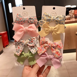 Set 2 Kẹp Tóc Nơ Dễ Thương Cho Bé Gái
