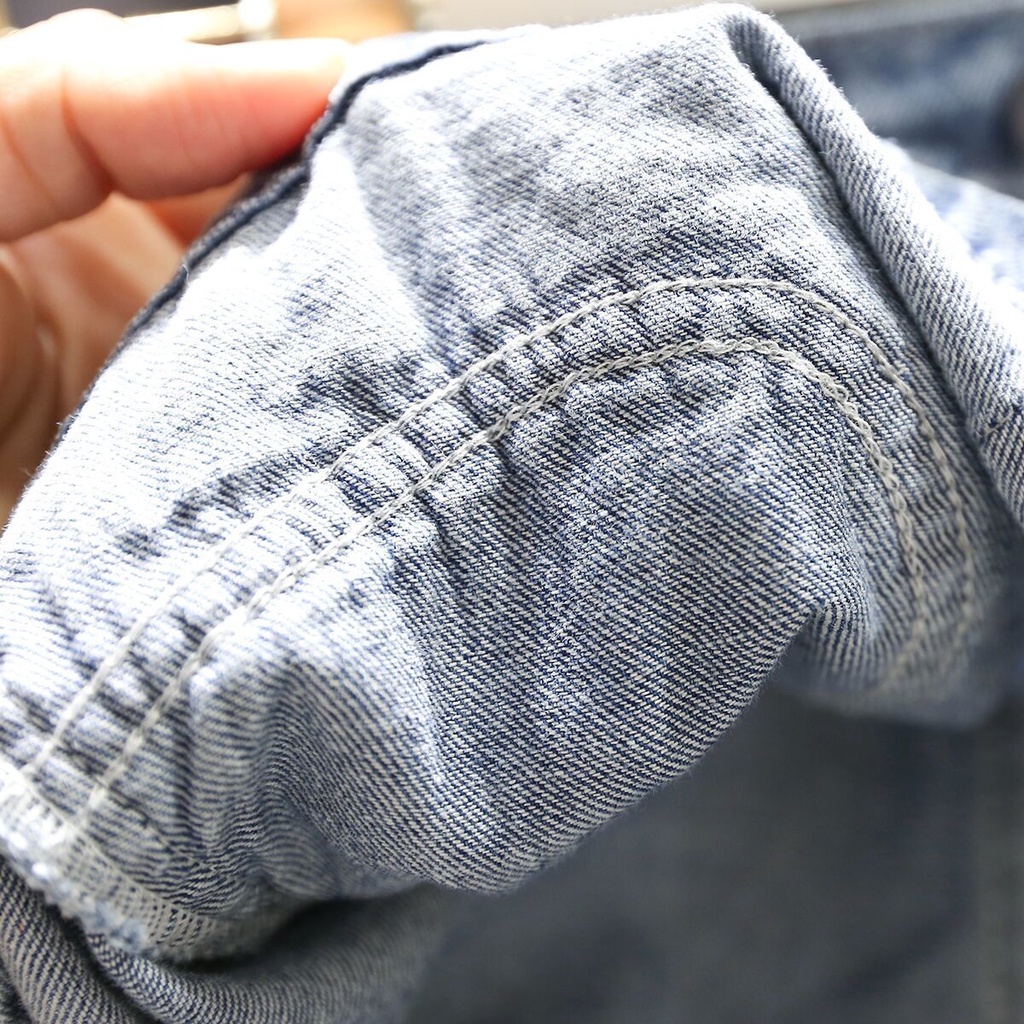 Mới Chân Váy Denim Thiết Kế Mới Năng Động Thời Trang Dành Cho Bé Gái