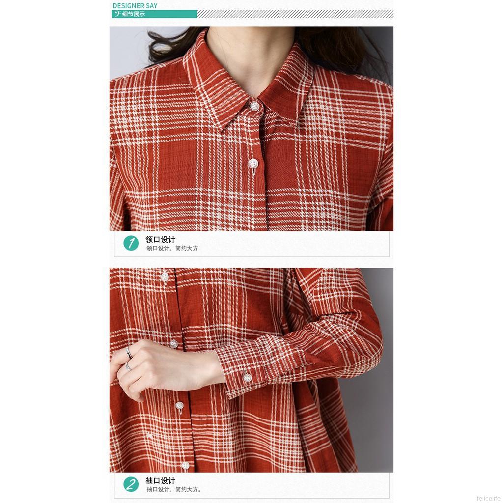 Áo sơ mi ca rô form rộng phong cách trẻ trung năng động dành cho nữ