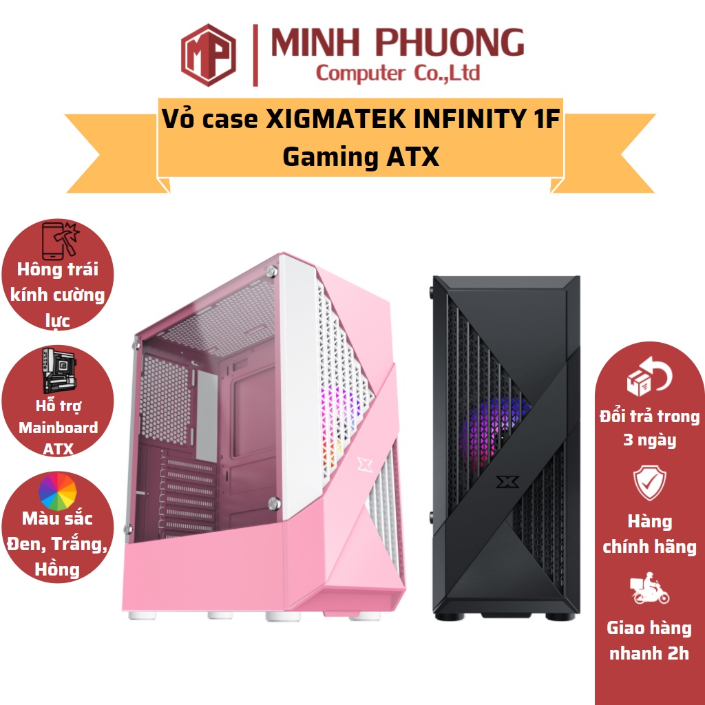 Vỏ case XIGMATEK INFINITY 1F - ATX kèm 1 FAN XIGMATEK X22F