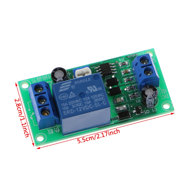 Rơ Le Hẹn Giờ DC 12V Sang 30V Cho DC / 250V AC 0-60S NE555