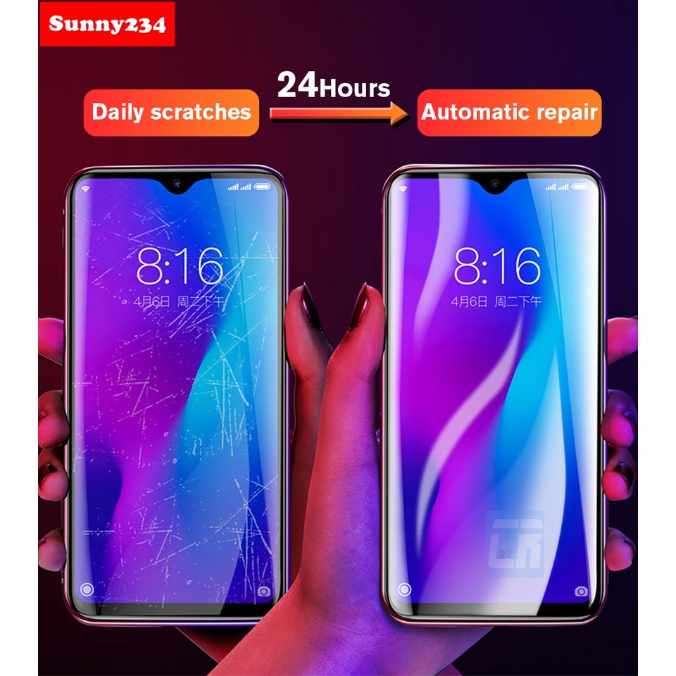 Màng dán thủy lực mềm 100D bảo vệ màn hình cho OPPO A54 A52 A92 A53 A5 A9 A31 20 A1K A37 A5S A3S Realme C21 C25 C15 C12 C11 C2 C3 Realme 5 5i 5s 6 Pro