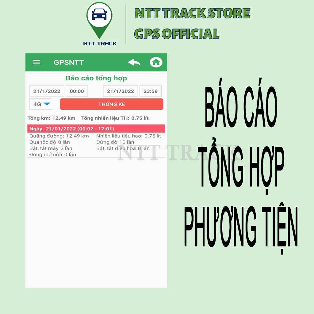 Thiết bị định vị ô tô NTT Track OBD II bảo hành chính hãng 12 tháng NTT206