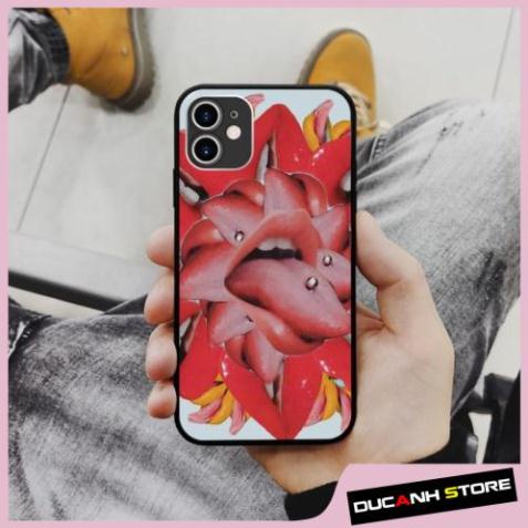 Ốp Lưng SAMSUNG hình red tounge collage art aesthetic cạnh vuông  cho iPhone PAP20211090