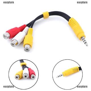 Cáp chuyển đổi đầu 3.5mm sang 3 cổng RCA chuyên dụng cho video AV âm thanh