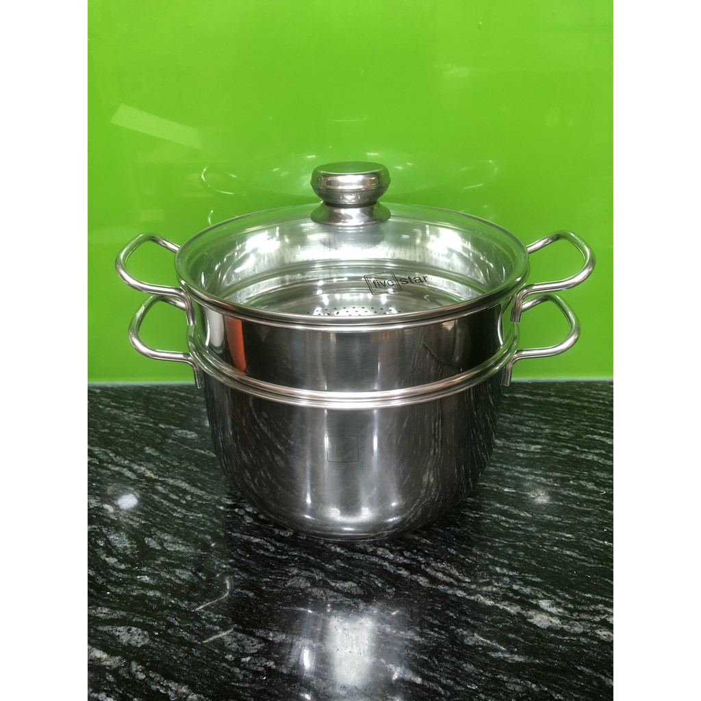 Bộ Nồi Xửng Hấp Inox Fivestar 24cm BẢO HÀNH 5 NĂM