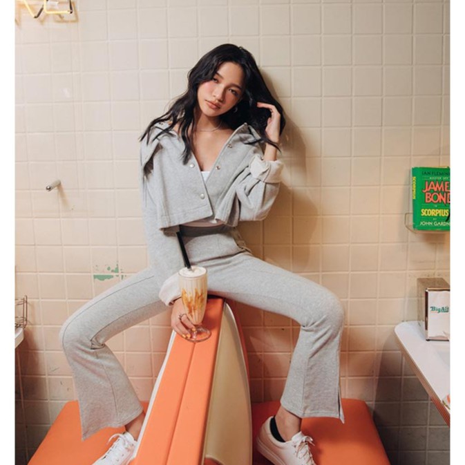 Áo khoác cotton cổ sơ mi nữ Air Space 2030126010 | BigBuy360 - bigbuy360.vn