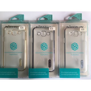 Ốp trong suốt viền màu nillkin cho samsung galaxy E5