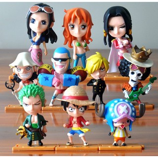 Mô Hình 10 Nhân Vật Trong Truyện One Piece Cao 7-11cm