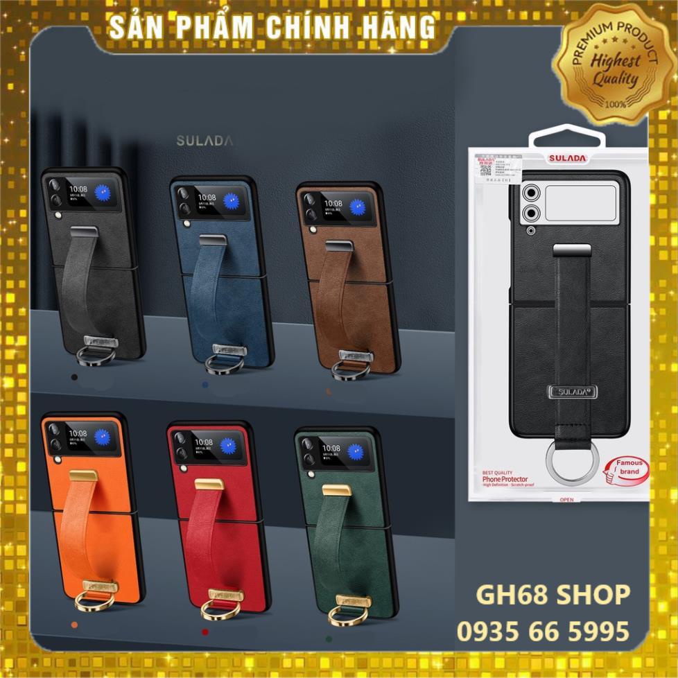 Ốp Lưng Kèm Đai Da Bò cho SamSung Galaxy Z Fold 3 / Z Fold 2 / Z Flip 3 - Chính Hãng SULADA