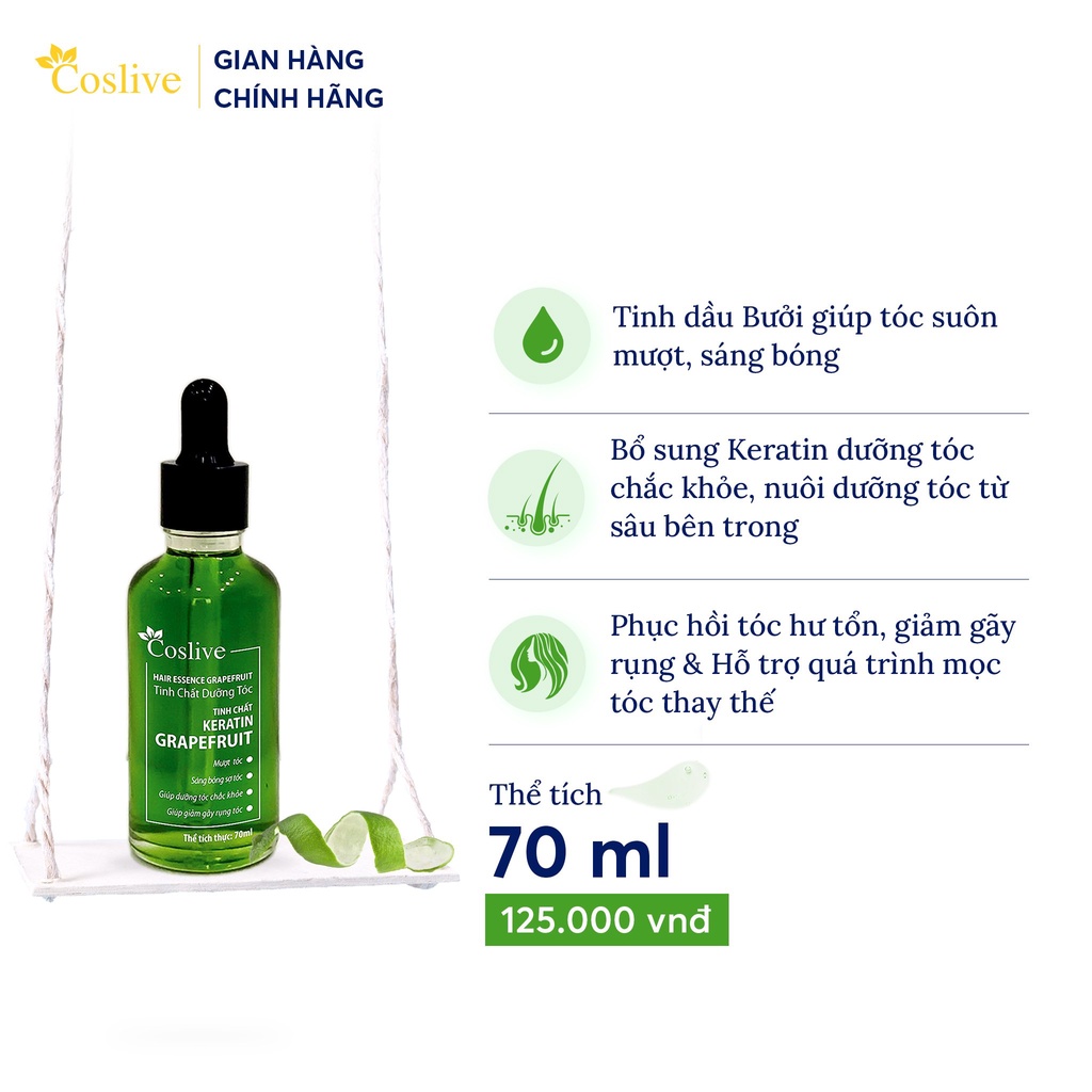 Tinh Chất Dưỡng Tóc Bưởi Coslive 70ml