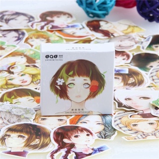 Set 45 Sticker/Nhãn Dán Cô Gái