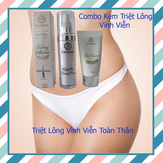 Combo Triệt lông Vĩnh Viễn Tavida,Triệt lông Vùng kín lông nách lông chân lông tay lông mép. Tẩy Lông Hiệu Quả Không Đau