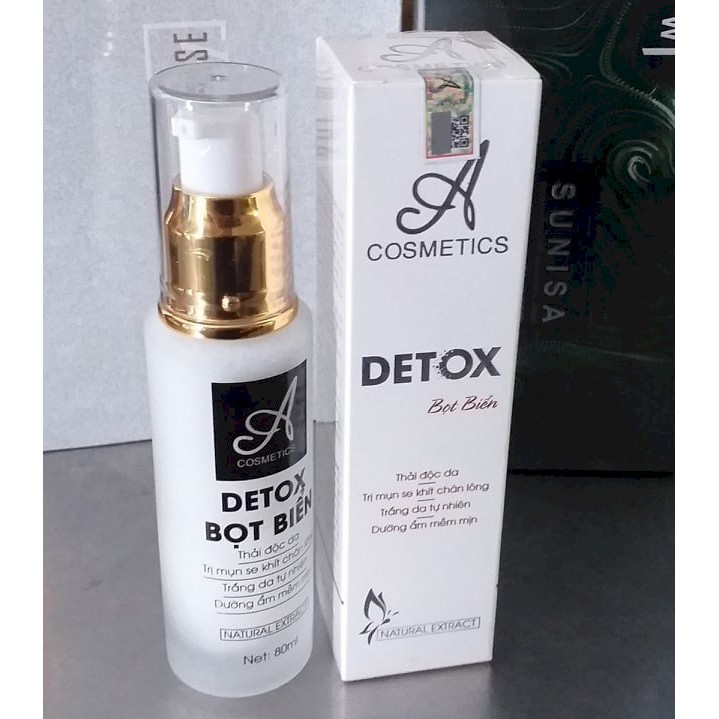 Detox bọt biển A comestic 80ml, Mặt nạ sủi bọt thải độc