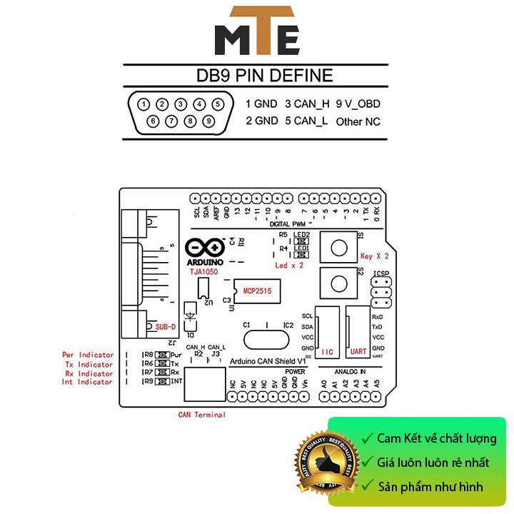 Module giao tiếp CAN-BUS Shield V3