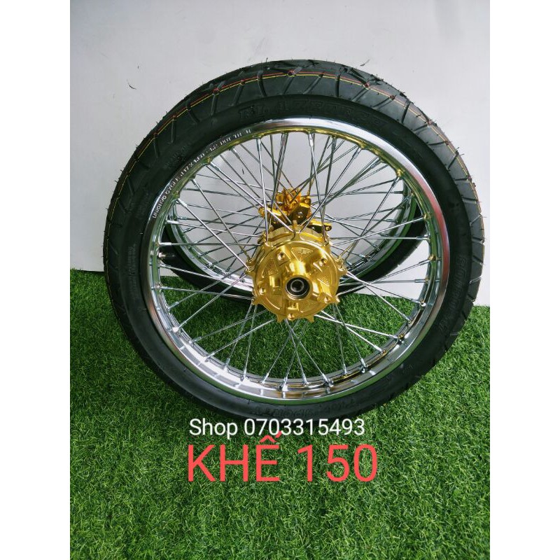 CẶP BÁNH CĂM EX 150 ĐÙM KHẾ VÀNG HOẶC BẠC NIỀNG SẮT UNION VD FUL VỎ KIỂU BAZZALET