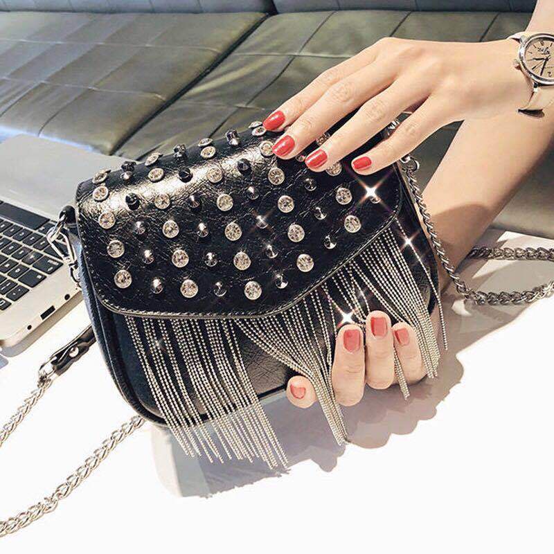 Túi Xách Nữ Đeo Chéo Dây Mắc Xích Thời Trang
