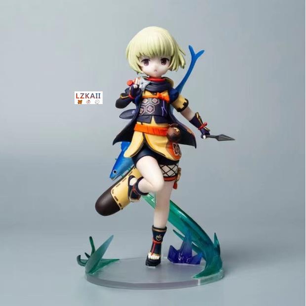 Mô Hình Nhân Vật Kamisato Ayaka 23Cm Chân Thật