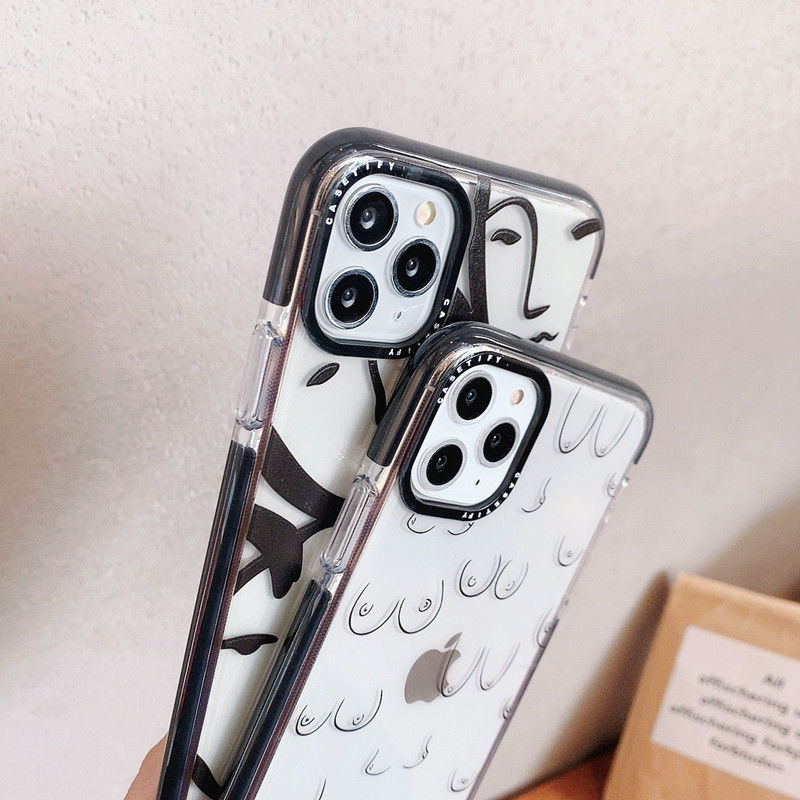 Ốp điện thoại trong suốt hình tranh vẽ nghệ thuật thú vị cho iPhone 11 12 Pro Max 6 6s 7 8 Plus X XR XS MAX SE 2020 | BigBuy360 - bigbuy360.vn