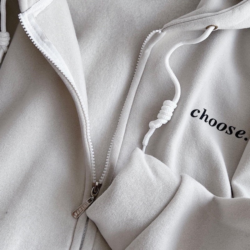 [ sẵn ] Áo Khoác Nỉ Form Rộng CHOOSE 2 màu [ nam nữ mặc ]