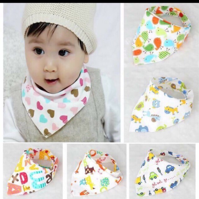 Set 10 khăn yếm cho bé