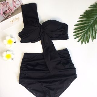 Bikini cặp thun bơi đen