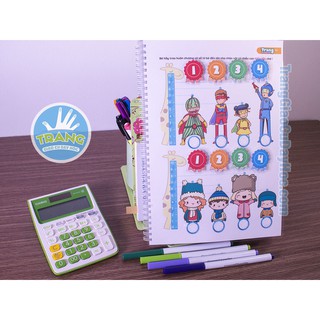 Combo 8 (Toán tập 1, Toán tập 2, Tiếng Việt, Thẻ đếm) - TrangGiaoCuDayHoc