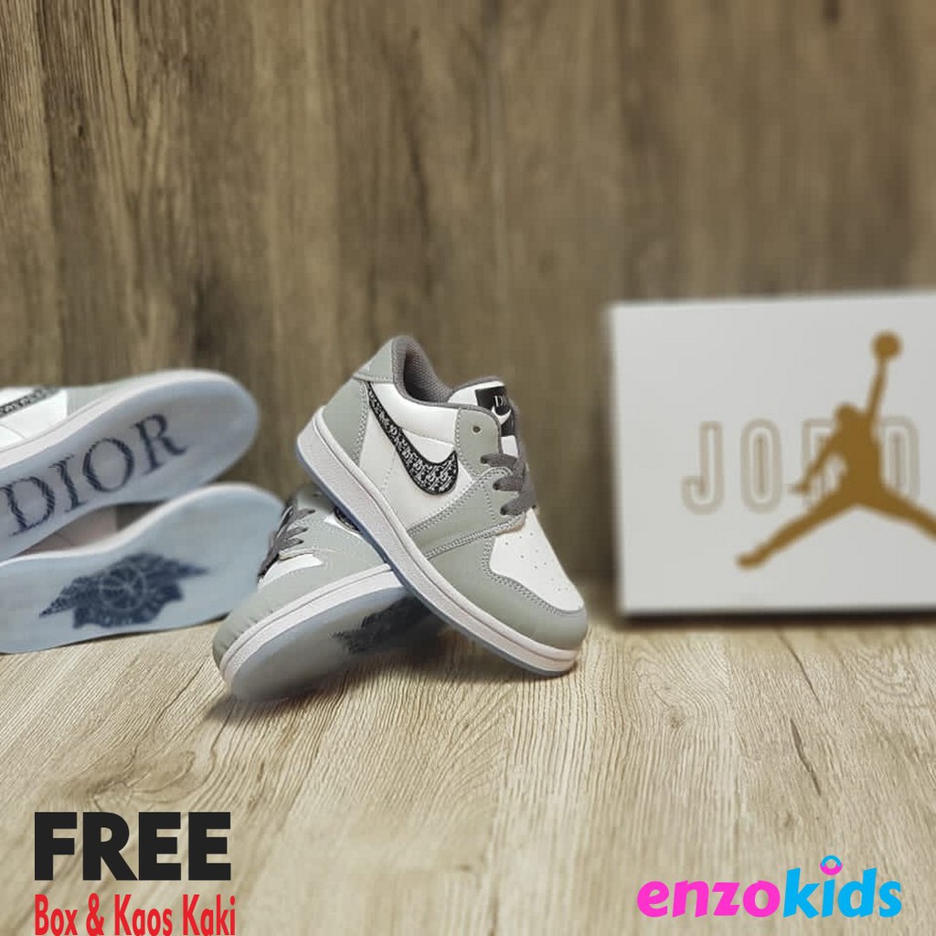 Giày Thể Thao Nike Jordan Dior Cổ Thấp Hàng Nhập Khẩu Chất Lượng Cao Cho Bé