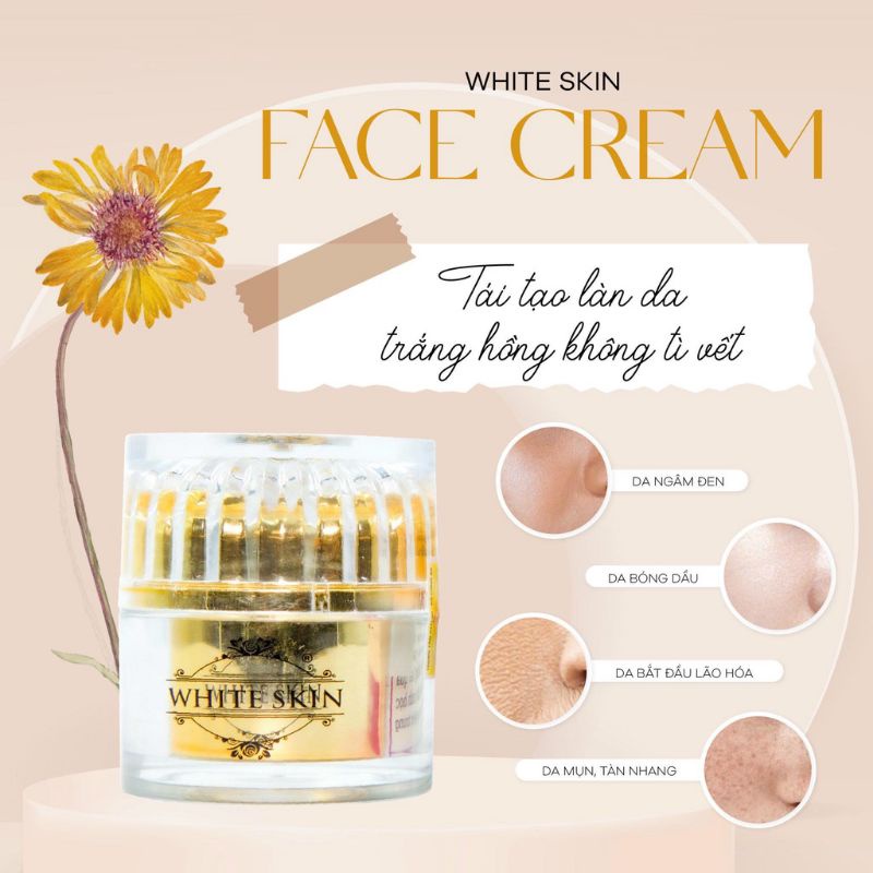 Kem Dưỡng Trắng Da Mỹ Phẩm WHITE SKIN
