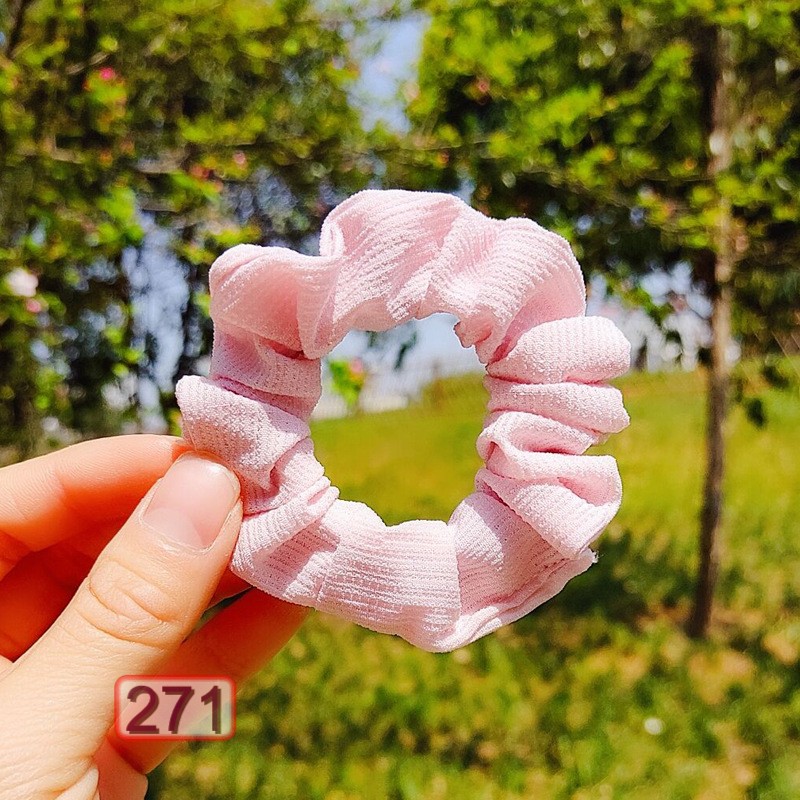 BUỘC TÓC VẢI 271 CHIFFON THỜI TRANG NHIỀU MÀU HOT TREND