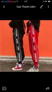 Quần thể thao cá tính nam và nữ