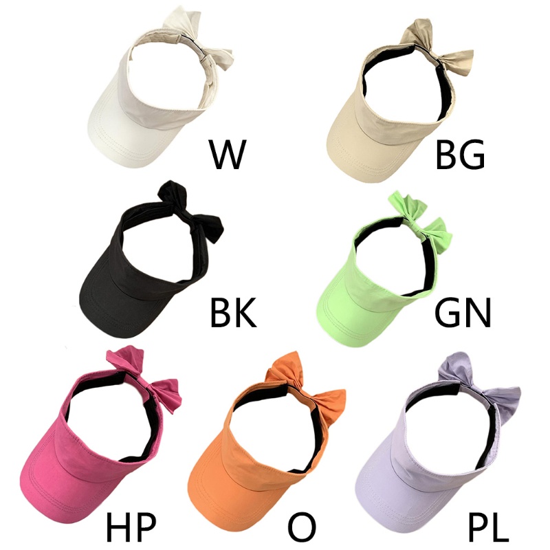 Mũ Lưỡi Trai Mùa Hè Bảo Vệ Da Không Chóp Có Thể Điều Chỉnh Cho Nữ