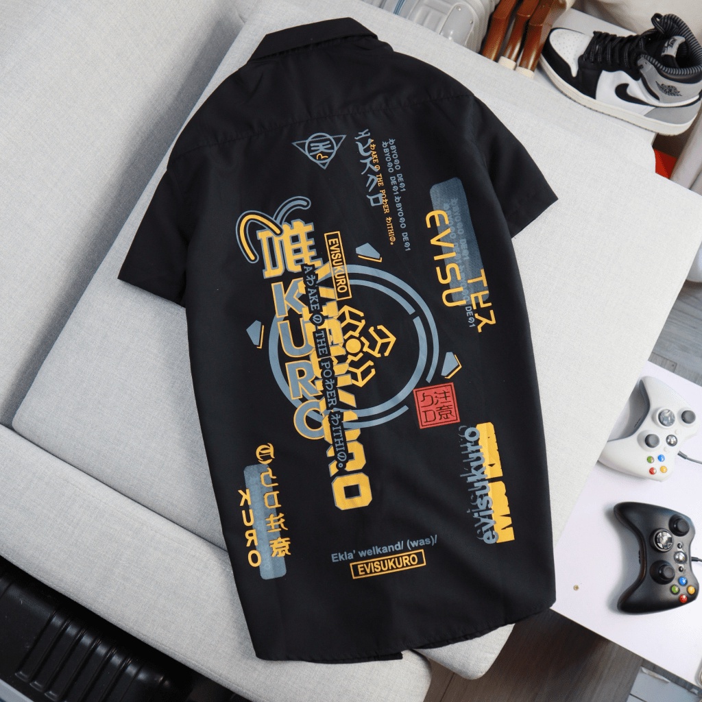 (Free Ship) Áo Sơ Mi Nam Phong Cách UvisuKuro Thời Trang Công Nghệ Số Đỉnh Cao Trào Lưu Valentina Shop