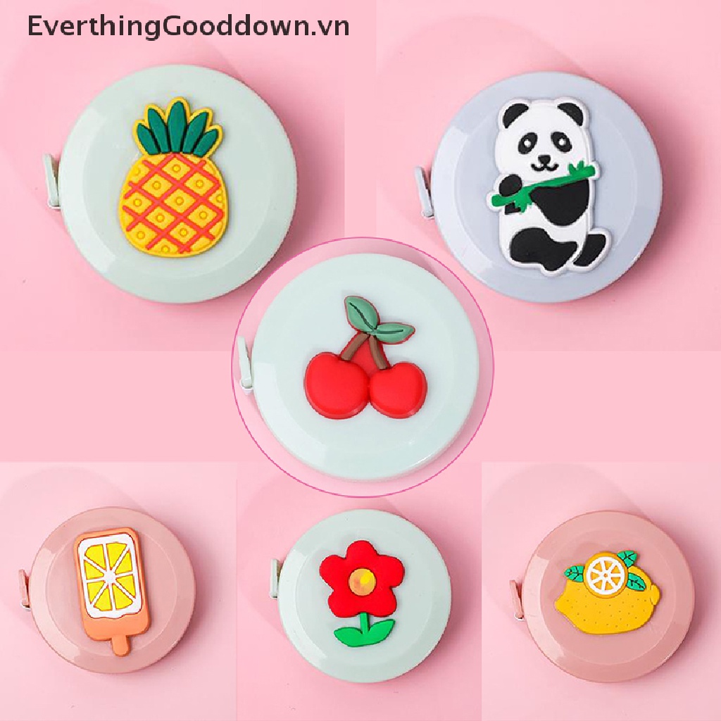 Everthinggooddown 1 Thước Dây Di Động Đo Cơ Thể Họa Tiết Hoạt Hình Dễ Thương Có Thể Thu Gọn