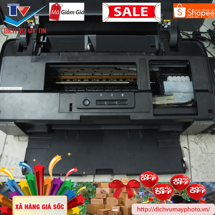 Máy in phun màu cũ A3 Epson L1300 máy 5 màu mực đầu in bền gấp 3 lần đầu in Epson 1390